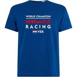 T-shirt kinderen World Champion 2022 | Max Verstappen / Red Bull Racing / Formule 1 Fan | Wereldkampioen | Blauw | maat 116